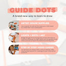 Guide Dots Kid’s Discover Art Kit with Light Up Bright Board – Children’s Drawing Kit – Video Instructions – Art Supplies, Markers, Chalk Pastels – Gift for Boys & Girls – Ages 4-7 by TinyTreasures Baby Boutique
