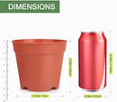 4 inch Plant Pots, 28 Pack Small Plastic Planters with Drainage Holes and Saucers for Flowers Plants, Succulents, Seed Starting Pots, Colorful by GreenHaven Gardens