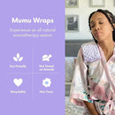 Mumu Wraps Heating Pad Microwavable - Lavender Scented Microwave Heating Pad for Pain Relief, Cramps, Muscle Ache, Joints, Neck, Shoulder, Back Pain, Warm Compress Moist Heat Pack (Lavender) by CozyNest Decor