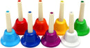 8 Note Hand bells, Colorful Handbells Musical Instrument for Kids Adults School Church Wedding by TinyTreasures Baby Boutique
