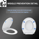 1M Soft Close Toilet Seat Round, Patented Quick Releasing for Easy Cleaning, Anti-Wiggling Design, Easy Installation by TinyTreasures Baby Boutique