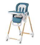 Mallify Convertible High Chairs for Babies and Toddlers, Height Adjustable Baby High Chair, High Chair with Removable Tray, Adjustable Backrest, Portable Baby Dinning Chair with Lockable Wheels by TinyTreasures Baby Boutique
