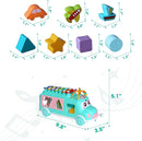 Baby Xylophone for Toddlers 1-3, Bus Shaped Toy Xylophone for Kids with Child Safe Mallet, Shape Sorting Educational Musical Toys and Instruments for Toddlers 1-3 by TinyTreasures Baby Boutique