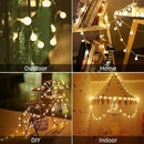 Globe String Lights 65.6 Ft. 120LEDs 8 Modes with Remote,USB Fairy Lights Plug in,Waterproof LED String Lights for Indoor Outdoor Bedroom Party Wedding Garden Christmas Tree Decor,Warm White by CozyNest Decor