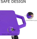 2 Plastic Scooter Boards with Handles for Kids Sitting and Sports Training, with 1 Ring, 2 Ropes and 4 Beanbags, Indoor and Outdoor Play by TinyTreasures Baby Boutique