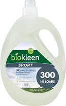 Biokleen Natural Sport 3X Concentrated Laundry Detergent, 300 Loads, Bio Active Formula, Fight Odors, Sweat & Stain Remover, Lavender Eucalyptus Scent by TinyTreasures Baby Boutique