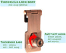 Alise Keyed Hasp Lock,3 Inch Safety Packlock Clasp Hasp Lock Latch with Lock,Door Hinge Lock with Keys Keyed Locking Hasp for Cabinets Closets Doors,Red Bronze by TinyTreasures Baby Boutique
