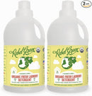 Rebel Green Organic Laundry Detergent - Natural Laundry Soap - Liquid Laundry Detergent with Dispenser Cup - Gentle Laundry Detergent - Fresh Peppermint & Lemon Scent - (68 Load Bottles, 2 Pack) by TinyTreasures Baby Boutique