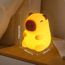 Night Light for Kids, 7 Color Changing BPA-Free Silicone Lamp with Touch Control, Eye Protection, Rechargeable Battery, Soft & Safe Nursery Lamp for Boys & Girls (Turtle Backpack Capybara) by TinyTreasures Baby Boutique