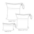 ALVABABY 3pcs Baby Cloth Diaper Wet/Dry Bags|Waterproof Reusable with Two Pockets|Travel, Beach, Pool, Daycare, Soiled Baby Items,Yoga，Gym Bag for Swimsuits or Wet Clothes 3L-B29 by TinyTreasures Baby Boutique