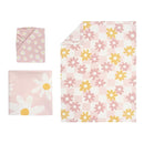 Lambs & Ivy Daisy Dreams 3-Piece Crib Bedding Set - Pink, White, Modern, Garden by TinyTreasures Baby Boutique