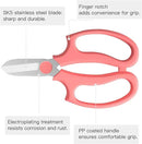 Flower Scissors, Strong Floral Shears, Premium Steel Garden Pruning Shears Floral Fruits Leaf Scissors Hand Pruner Snip Trimming Tool for Gardening Flower Arrangement, Pink by GreenHaven Gardens