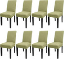 JQinHome Sage Green Chair Covers for Dining Room Set of 8, High Stretch Removable Washable Parsons Chair Slipcover for Home Party Hotel Wedding Ceremony (8PCS, Sage Green) by CozyNest Decor
