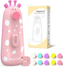 Baby Nail Trimmer Electric Baby Nail File Safe Baby Nail Clippers with Light 10 Grinding Heads Queit Baby Nail Polish Grooming Kit for Newborn Infant Toddler Toes Fingernails Care, Pink by TinyTreasures Baby Boutique