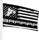 Braaap Motocross Dirt Bike American Flag 3x5 Ft Indoor/Outdoor Yard Garden Lawn Holiday Decoration Banner Sign by GreenHaven Gardens