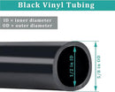 1/2" id - 25ft Black Vinyl Tubing Flexible PVC Tube Hybrid Hose Transfer Water Fuel Gas for Pond Fountain Garden Waterfall, Durable and Safe, with 2 Hose Clamps by GreenHaven Gardens