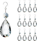 12pcs Crystal Suncatchers, Hanging Crystals Chandelier Prisms for Windows, Rainbow Maker Home Decoration by GreenHaven Gardens