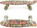 Skateboards Complete 22 Inch Mini Cruiser Retro Skateboard for Kids Boys Youths Beginners by TinyTreasures Baby Boutique