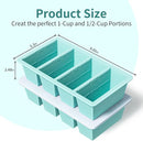 Silicone Freezer Tray for Sauce Cube: GGOW Silicone Freezing Tray for Broth Soup Storage - Freeze 250mL 125mL Souped Portion by TinyTreasures Baby Boutique