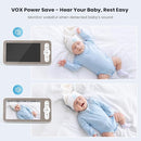 ieGeek Baby Monitor with 2K Camera and Audio - Video Monitor with 5" Screen - Night Vision, Two-Way Talk, Cry & Motion Detection, Temper& Humidity Sensor, PTZ, Remote Control via Screen and Free APP by TinyTreasures Baby Boutique