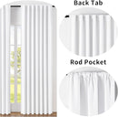 Joydeco Custom Blackout Curtains for Bedroom, 1 Panel Room Darkening Curtains & Drapes for Living Room Window Rod Pocket Back Tab (Custom Size,Pure White) by TinyTreasures Baby Boutique