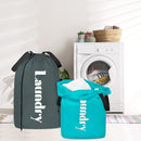 Sylfairy 2 Pack XL Laundry Bag with Strap,Heavy Duty Travel Laundry Bag,Rip-Stop Dirty Clothes Shoulder Bag with Drawstring,Easy Fit a Laundry Hamper or Basket Travel Essentials by TinyTreasures Baby Boutique