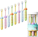 Kids Toothbrushes 8 Pack,Soft Bristle Toothbrush for Toddlers 2-12 Years Old, Cute Multicolor Boys Girls Toothbrushes,Clean Kids Teeth Bristles Not Easy to Shed by TinyTreasures Baby Boutique