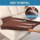 H.VERSAILTEX Velvet Stretch Individual Chaise Cover Sectional Couch Covers for L Shaped Sofa Both Left/Right Furniture Protector Seat Cushion Sofa Cover (1 Piece Chaise Cover, Burnt Brick) by CozyNest Decor