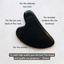 Mount Lai Obsidian Gua Sha Facial Tool – The Stone of Transformation – 100% Genuine Black Obsidian Stone Face Sculpting Tool for Lymphatic Drainage, Puffiness Reduction & Jaw Tension Relief by CozyNest Decor