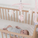 The Peanutshell Crib Mobile for Girls - Soft Pink Musical Baby Crib Mobile with 12 Lullabies, Cute Elephant Baby Pink Elephant Nursery Decor by TinyTreasures Baby Boutique