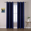 ChrisDowa Blackout Curtains 72 inches Long for Bedroom - 2 Panels Set Grommet Thermal Insulated Room Darkening Curtains for Living Room (Navy Blue, 42 x 72 Inch) by CozyNest Decor