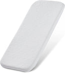 ANGELBLISS Bassinet Mattress Topper, Gel Memory Foam Mattress with Removable Cover Fit for Cradle and Moses Basket (32" x 16"), Waterproof Breathable Soft Bassinet Mattress by TinyTreasures Baby Boutique