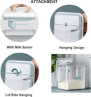Airtight Food Storage Container Formula Dispenser with Spoon BPA-Free Milk Powder Container for Home Travel 2000ML / 2.0 Qt, No Scraper Design by TinyTreasures Baby Boutique