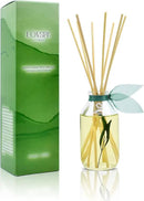 LOVSPA Reed Diffuser Set, Bamboo Citrus Scented Oil Diffuser with Sticks, Home Fragrance Accessories for Bathroom Shelf Decor, Aroma Diffusers for Home or Office Desk, USA Made by CozyNest Decor