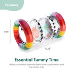 The Peanutshell Inflatable Tummy Time Roller - Crawling Toys for Babies, Soft & Supportive Baby Tummy Time Roller, Water-Friendly Crawling Toys for 6-12 Months - Montessori by TinyTreasures Baby Boutique