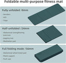 Foldable Yoga Mat Extra Thick 0.32 Inches Eco-Friendly POE Material, Non-Slip Design Fitness Mats, Multi-Purpose Workout Mats For Studio or Home Use (70 x 24 x 0.32 inches） by TinyTreasures Baby Boutique