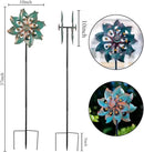 DREAMYSOUL Outdoor Wind Spinner 37 Inch, Metal Garden Wind Sculpture Bronze Wind Spinners for Patio Yard Lawn Decor by GreenHaven Gardens
