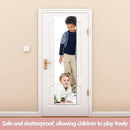 Unbreakable Wall Mirror Full Length,Over the Door Mirror for Bedroom,4Pcs 10inchx10inch Acrylic Mirror Kids,Shatterproof Plexiglass Long Mirrors,Children Non Glass Stick on Mirrors Tiles self adhesive by CozyNest Decor