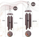 Personalized Sympathy Wind Chimes, Memorial Wind Chimes in Memory of a Loved One Gifts,Gifts for Who Loss of Dad, Mom,Brother, Friends, Sympathy Gift Baskets Home Decor Outdoor Garden Patio by CozyNest Decor