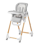 Mallify Convertible High Chairs for Babies and Toddlers, Height Adjustable Baby High Chair, High Chair with Removable Tray, Adjustable Backrest, Portable Baby Dinning Chair with Lockable Wheels by TinyTreasures Baby Boutique