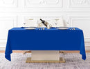 Surmente Blue Tablecloth 60 x 102-inch Rectangular Polyester Table Cloth for Weddings, Banquets, or Restaurants by CozyNest Decor