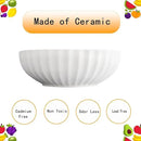 Ceramic Fruit Bowl for Home Kitchen Decor, 10" Large Fruit Basket,Decorative Fruit Storage for Table Countertop, Fruit and Vegetable Holder by CozyNest Decor