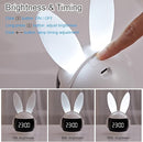 Kids Alarm Clock for Kids, Bunny Alarm Clocks for Girls Boys, White Kid Alarm Clock with Ringtones & Night Light Rechargeable Snoozing by TinyTreasures Baby Boutique