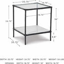 Signature Design by Ashley Ryandale Contemporary Accent Table, Antique Black by CozyNest Decor