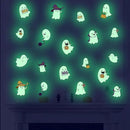 Glow in The Dark Halloween Window Clings Luminous Pumpkin Ghost Window Stickers Decor for Halloween Theme Party Decorations by CozyNest Decor