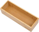 Bamboo Drawer Organizer - Kitchen Utensil Organizer Silverware Tray Cutlery Holder，Office Desk Supplies and Accessories (8.9x3x2.6 inch) by CozyNest Decor