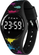 Kids Watches for Girls Boys Digital Sport Watch with Step Counter Pedometer Vibration Alarm Clock, No App Waterproof Fitness Tracker Kids Watch Boys Girls Teens Students Ages 5-16 by TinyTreasures Baby Boutique