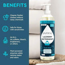 Puracy Laundry Detergent - Enzyme-Powered Liquid Laundry Detergent Concentrate, Natural Laundry Detergent Seen on TikTok, Non-Toxic (Fresh Linen, 16 fl oz, 64 Loads) by CozyNest Decor