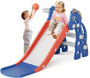 67i Toddler Slide for Indoor & Outdoor Play with Basketball Hoop, Anti-Slip Steps, 46.8in Baby Climber (Blue) by TinyTreasures Baby Boutique