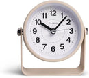 Analog Alarm Clock, Silent Non-Ticking Quartz Movement, Battery-Operated with Snooze & On-Demand Light, Easy to Set Gentle Wake Bedside Desk Clock, Ideal for Home, Travel, Office (Yellow) by CozyNest Decor